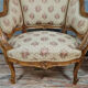 Pair of chairs cabriolets Louis XV rockery walnut rockery