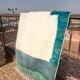 Berber carpet beni ouarain blue ocean