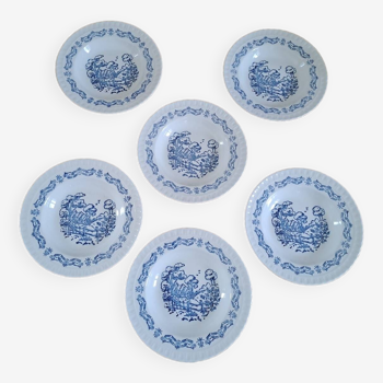 Set of 6 soup plates