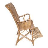 Ancien fauteuil rotin vintage chaise