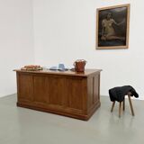 1950s walnut counter or desk