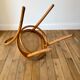 Baumann bistro chair in bent wood and blond wood canning 40s-50s