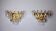 Paire d'applique Regency, cristaux taillés, Espagne, 1980