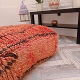 Handmade Berber pouf in wool 60 X 60 X 20 CM