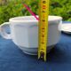 Lot de 6 tasses chocolat bistrot anciennes porcelaine Pillivuyt blanches  20 cl