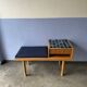 Vintage entryway bench decorated with ceramic tiles, Norway 1960s