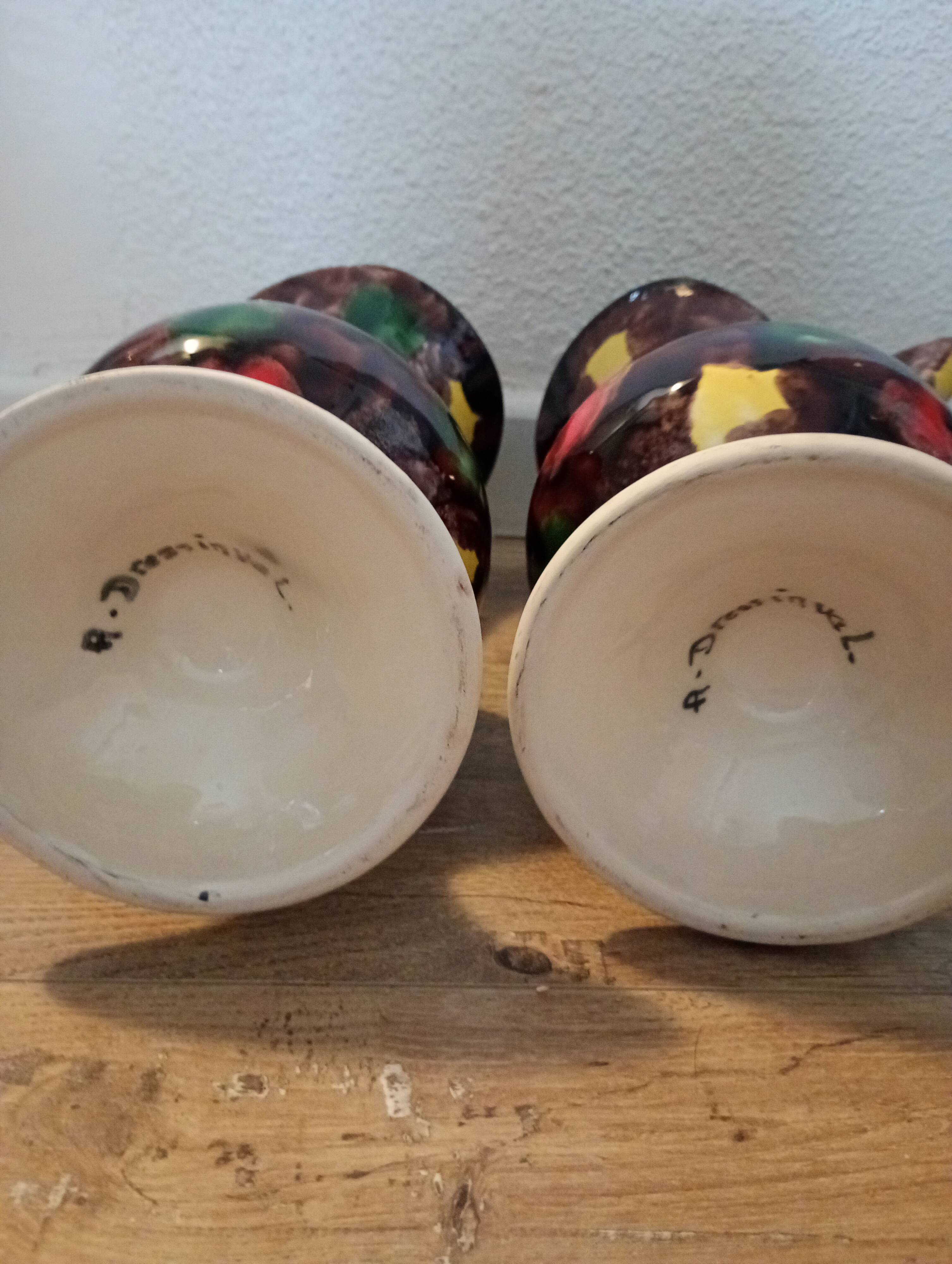 2 vases A. Dressinval