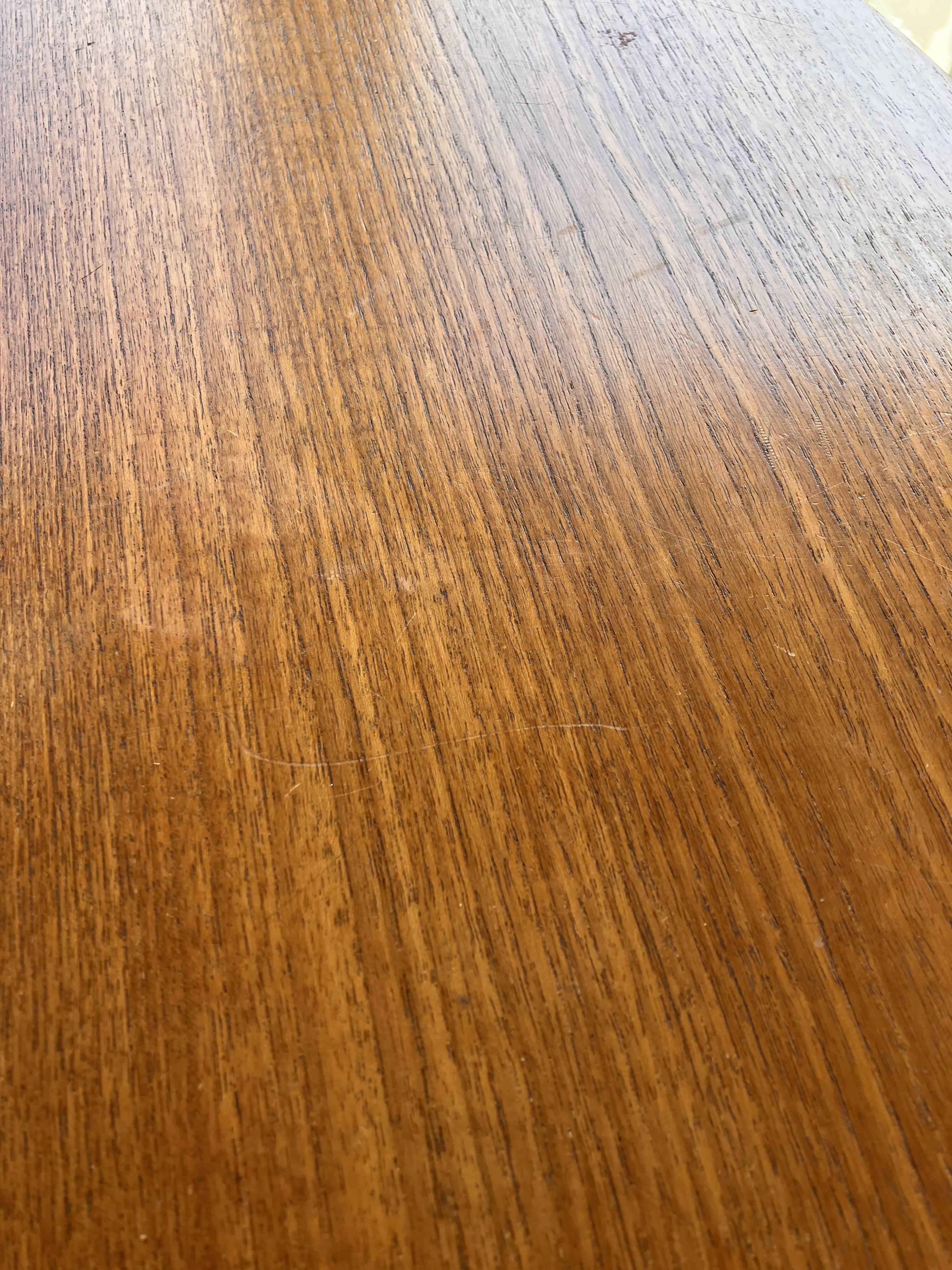 Extendable round teak table by Bertil Fridhagen for Bodafors