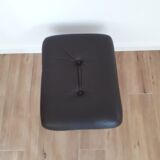 Pouf en cuir, Allemagne, années 70
