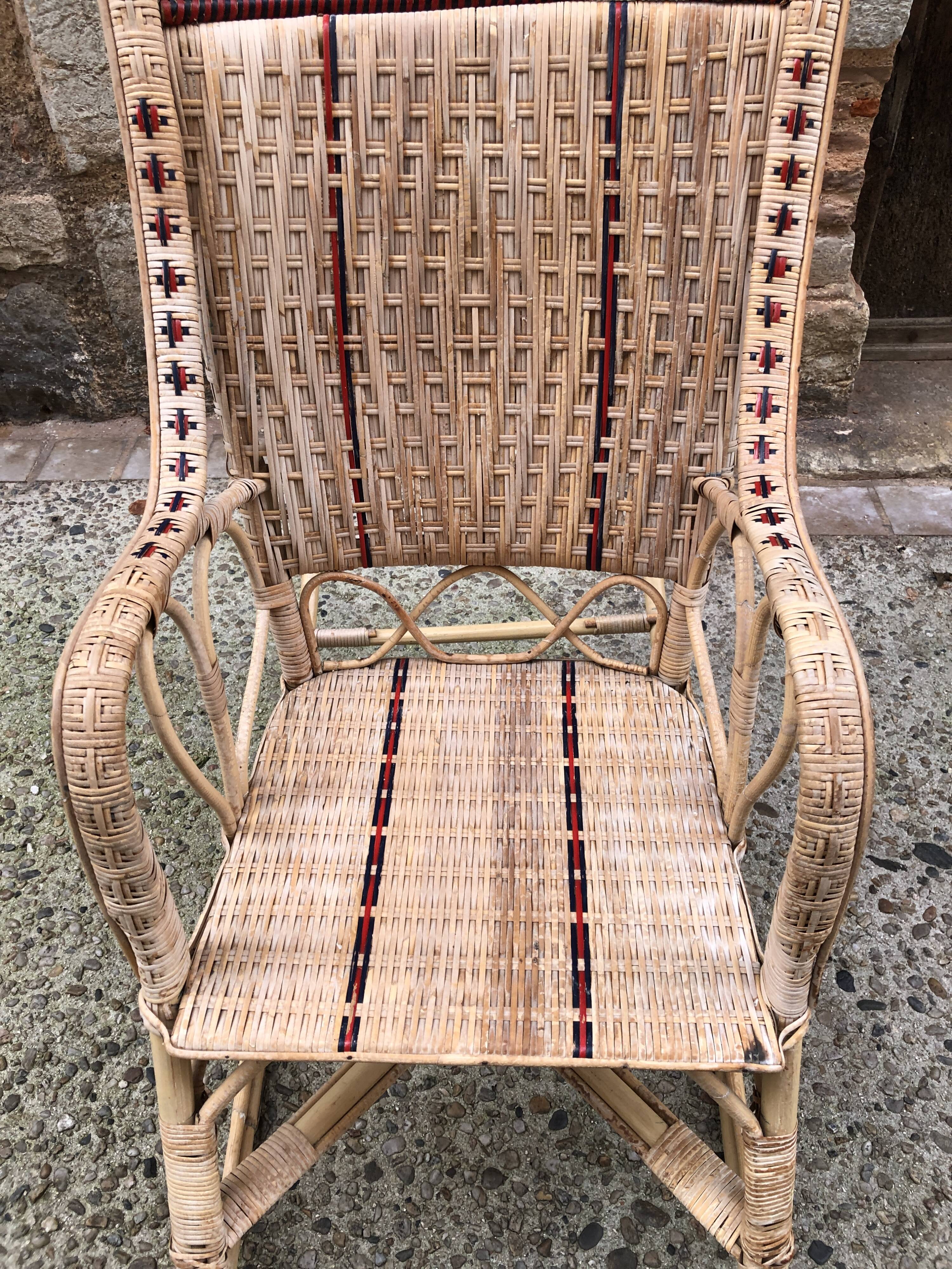 Rattan rocking chair