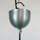 Industrial black enamel pendant lamp, 1950s