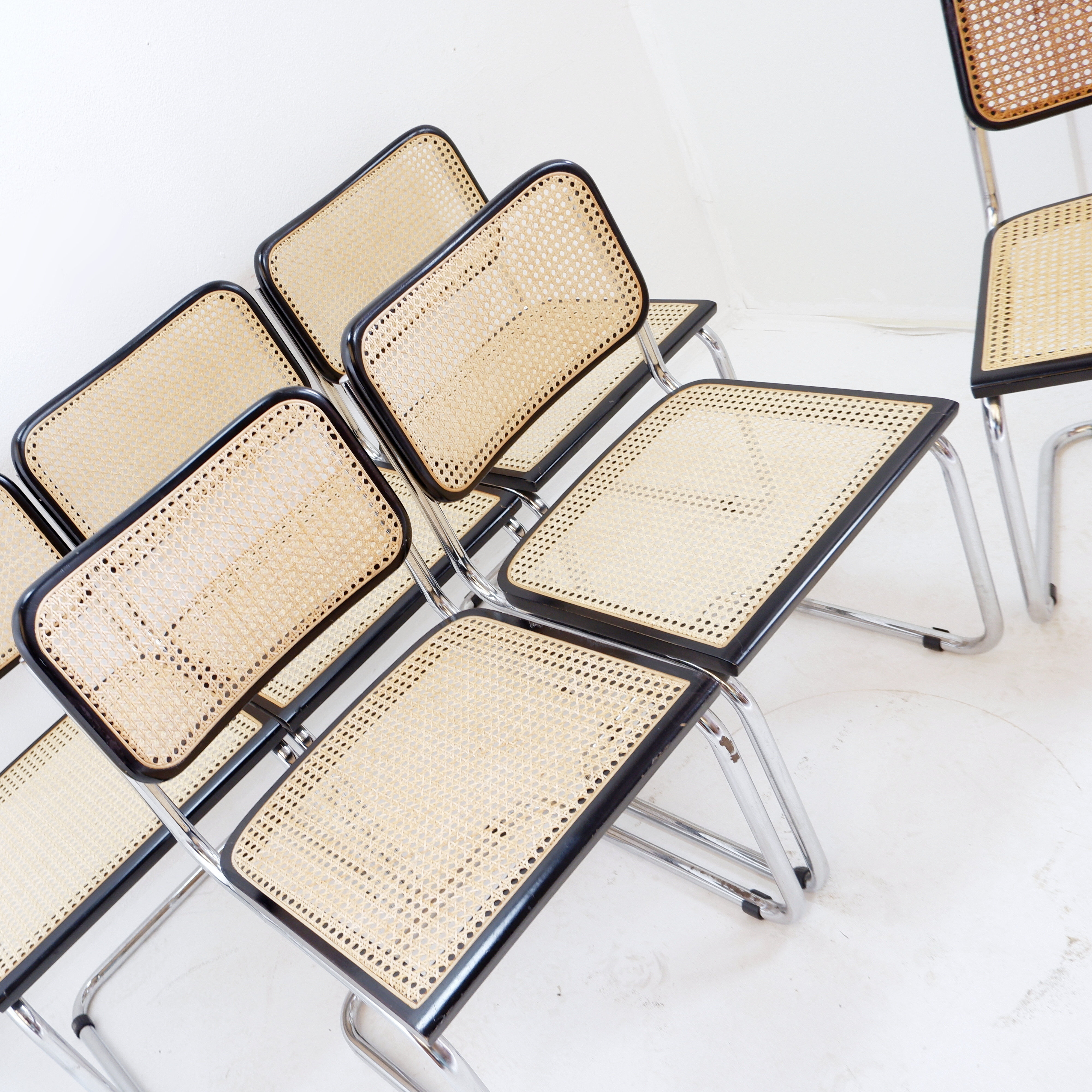 B32 Style Dining Chairs by Marcel Breuer, Set of 5+1 - Italy