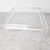 Vintage lucite coffee table, 1990s