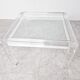 Table basse vintage en lucite, années 1990