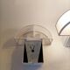 Pair of wall lamps with double switches model Olympe design Harvey Guzzini for ED 1970