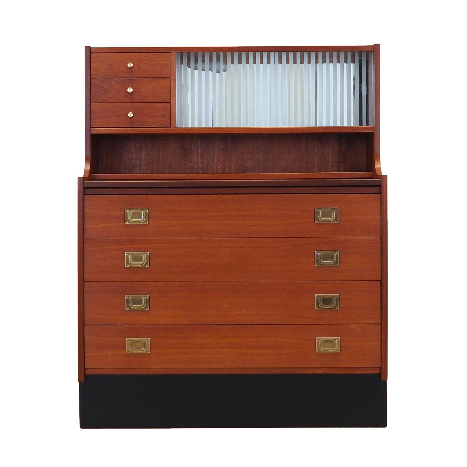 Teak secretary, Danish design, 1970s, production: Denmark