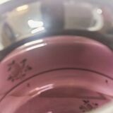 Pair of painted glass vases, France, 1940