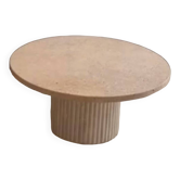 Travertine coffee table, stone table