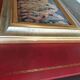 Set of two paintings with identical gold and silver frames