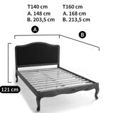 Lit + sommier, 2 personnes