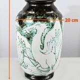 Vase « Les Pélicans », signé L. Alaurent – 1950