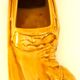 Advertising ashtray, Citroën DS in ochre earthenware, bodywork, garage