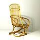 Italian bamboo chairs in the style Tito Agnoli for Bonacina