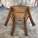 Chair bistrot luterma wood drawing sitting 70s vintage #a197