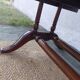 English desk and lyre chair, leather, extensions.