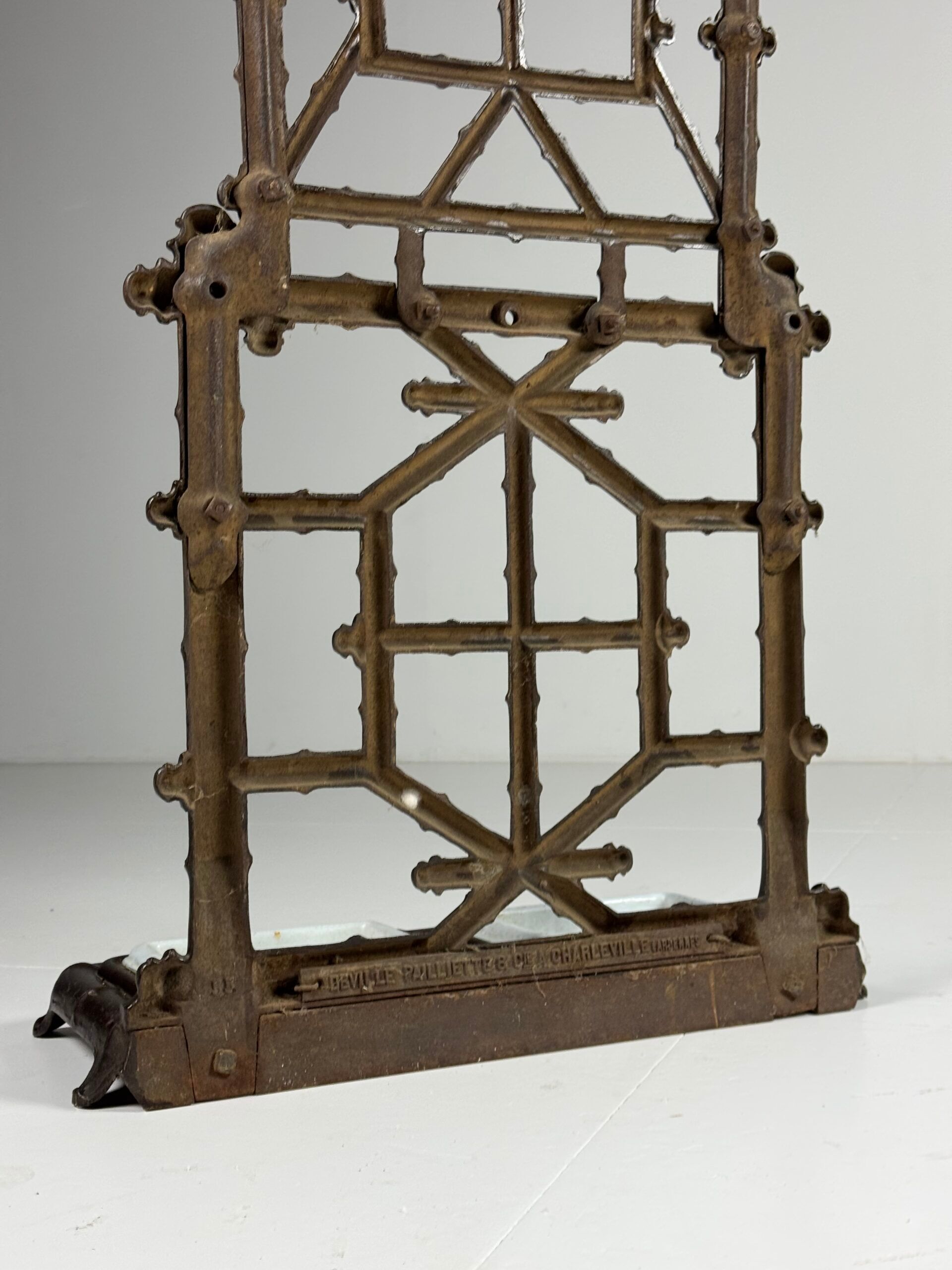 Faux bamboo coat rack cast iron ca. 1890