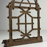 Faux bamboo coat rack cast iron ca. 1890
