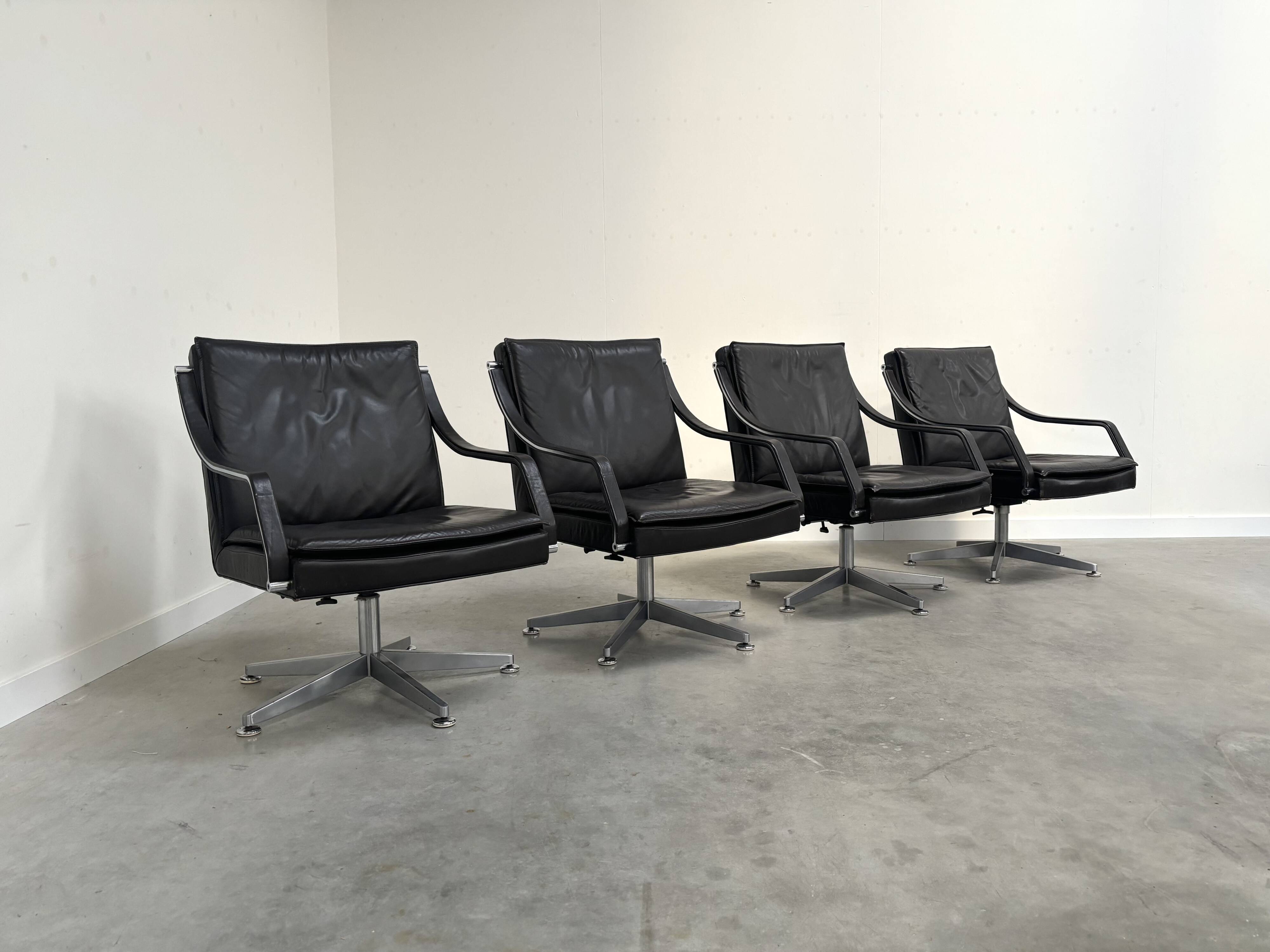 Chaises de conférence Walter Knoll, années 1980