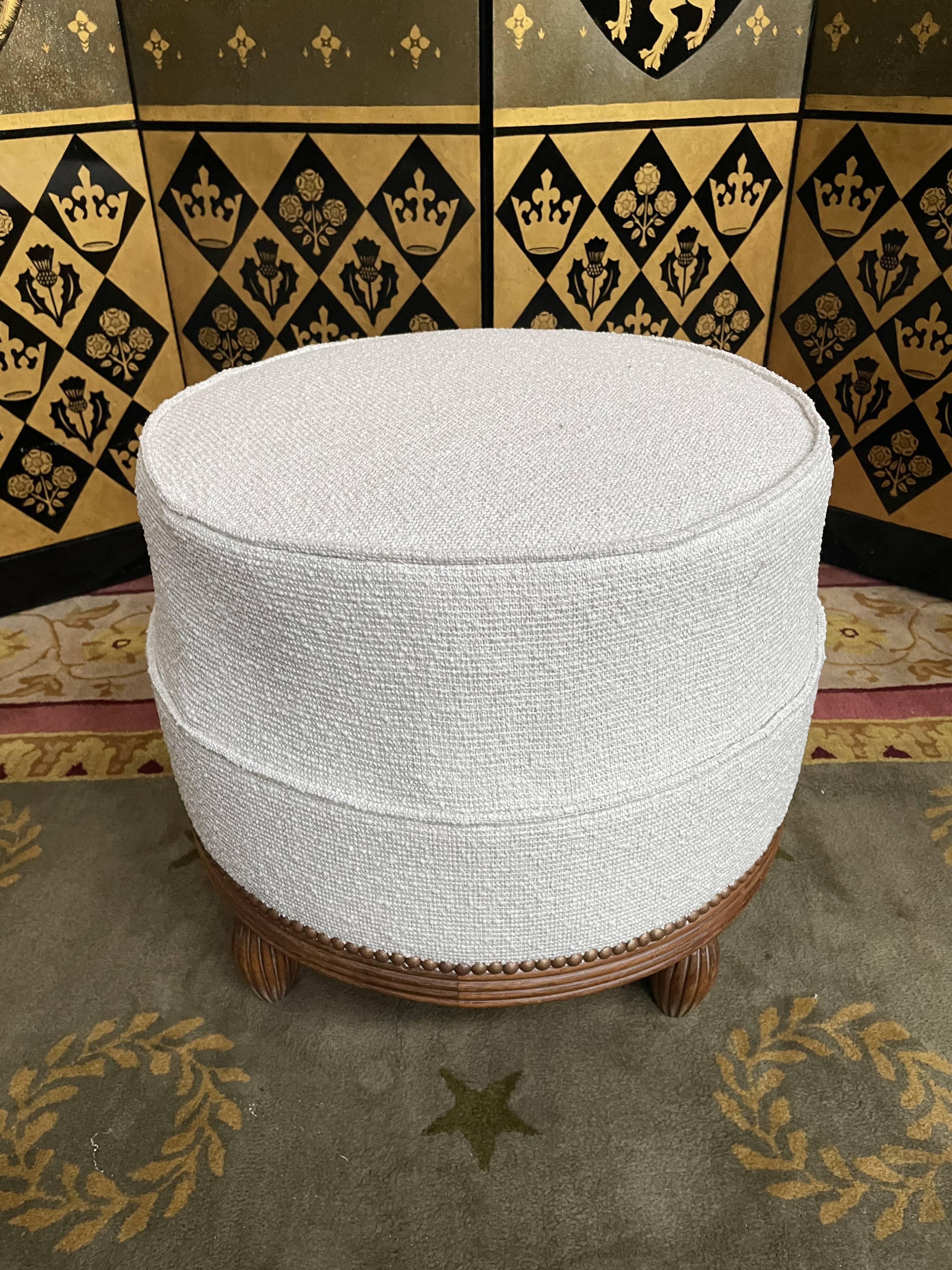 Pouf Art Deco era restored