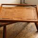 Art deco tray in solid teak