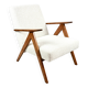 Vintage armchair B-310 VAR white structural boucle 1970s