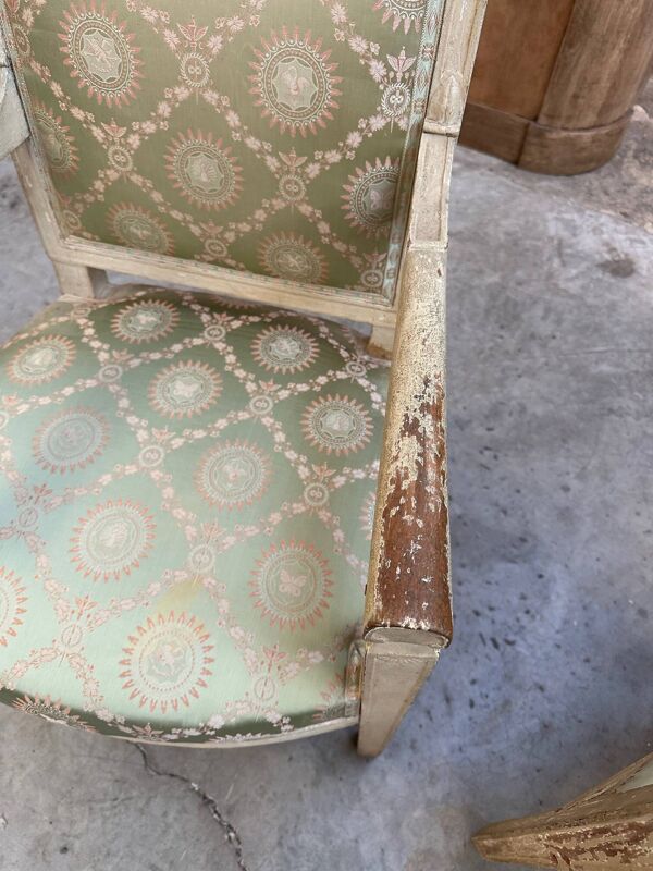 Paire de Fauteuils de Style DIRECTOIRE Début XIXème