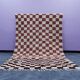 Handwoven natural wool rug, size 150/250 cm.