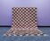 Handwoven natural wool rug, size 150/250 cm.