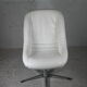 Armchair "Space Age", steel, fiberglass and imitation leather, France, circa 1970