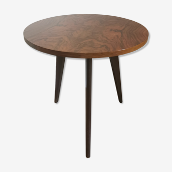Table tripode vintage en bois des années 60