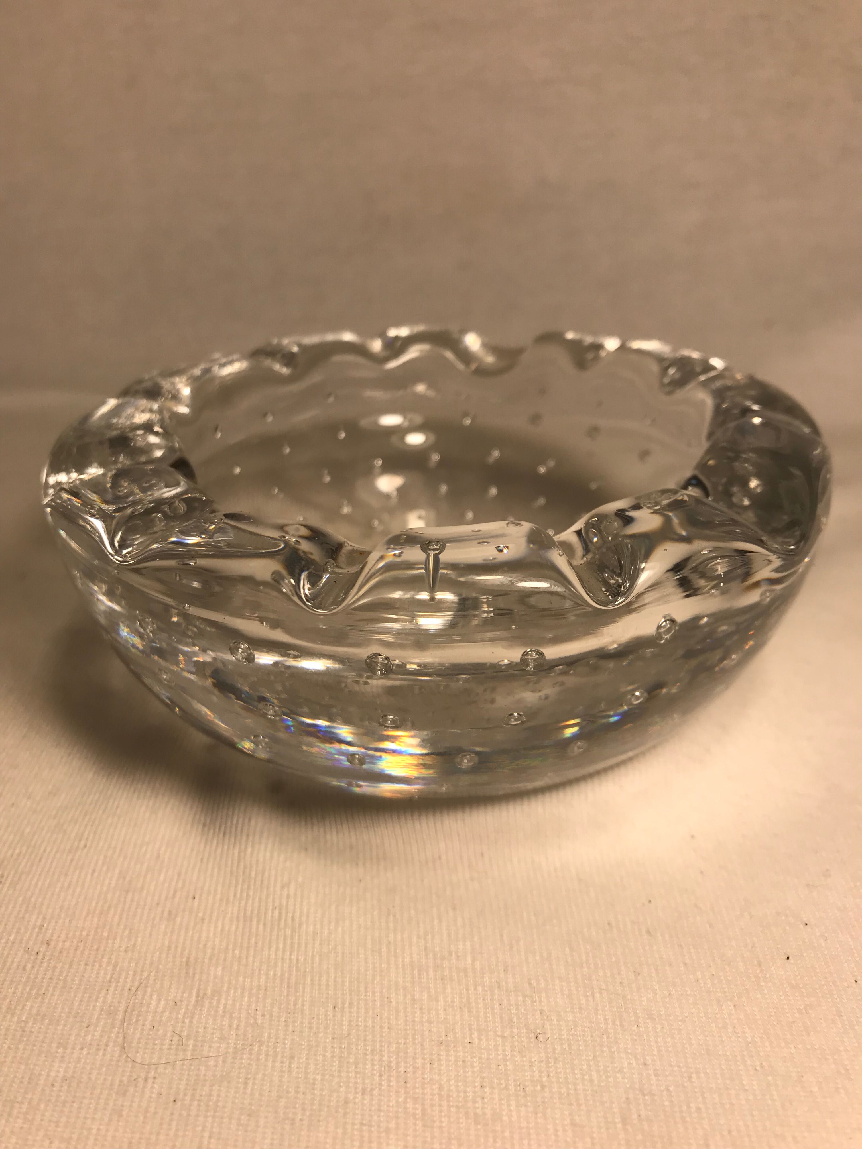 Old empty pocket in crystal