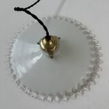 Old opaline laced suspension 26.5 cm vintage