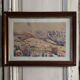 Watercolor on paper by Robert Gaillard 20th century Megève 1944