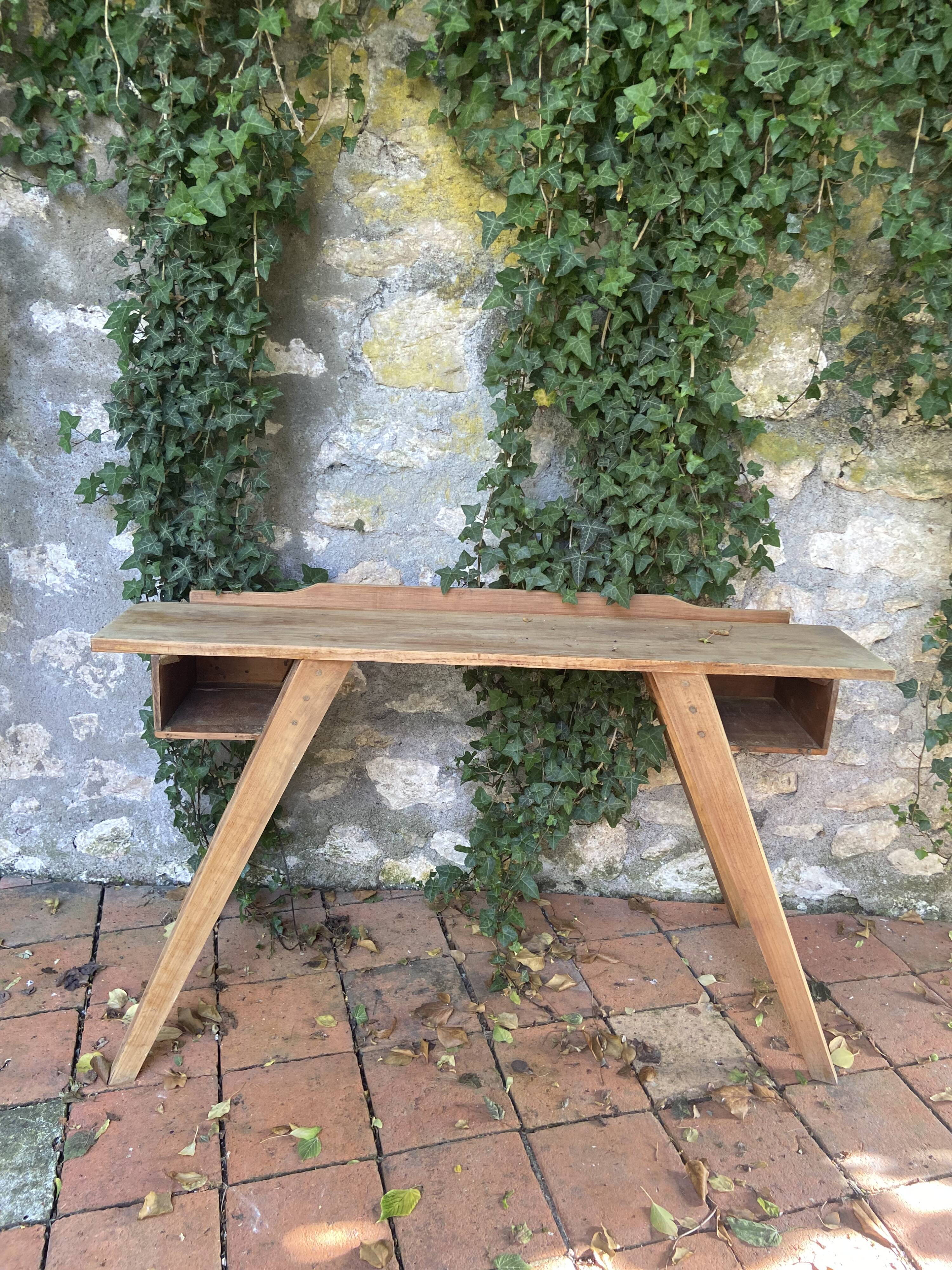 Vintage solid cherry console