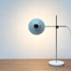 Mid-Century Modern German Minimalist White and Chrome Table Lamp from Kaiser Leuchten, 1960s