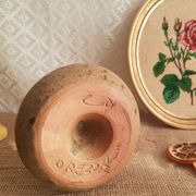 Candle holder terracotta cellar rat Orezza Campo Piano Corsica - Vintage