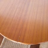 Table ronde en teck Baumann années 60