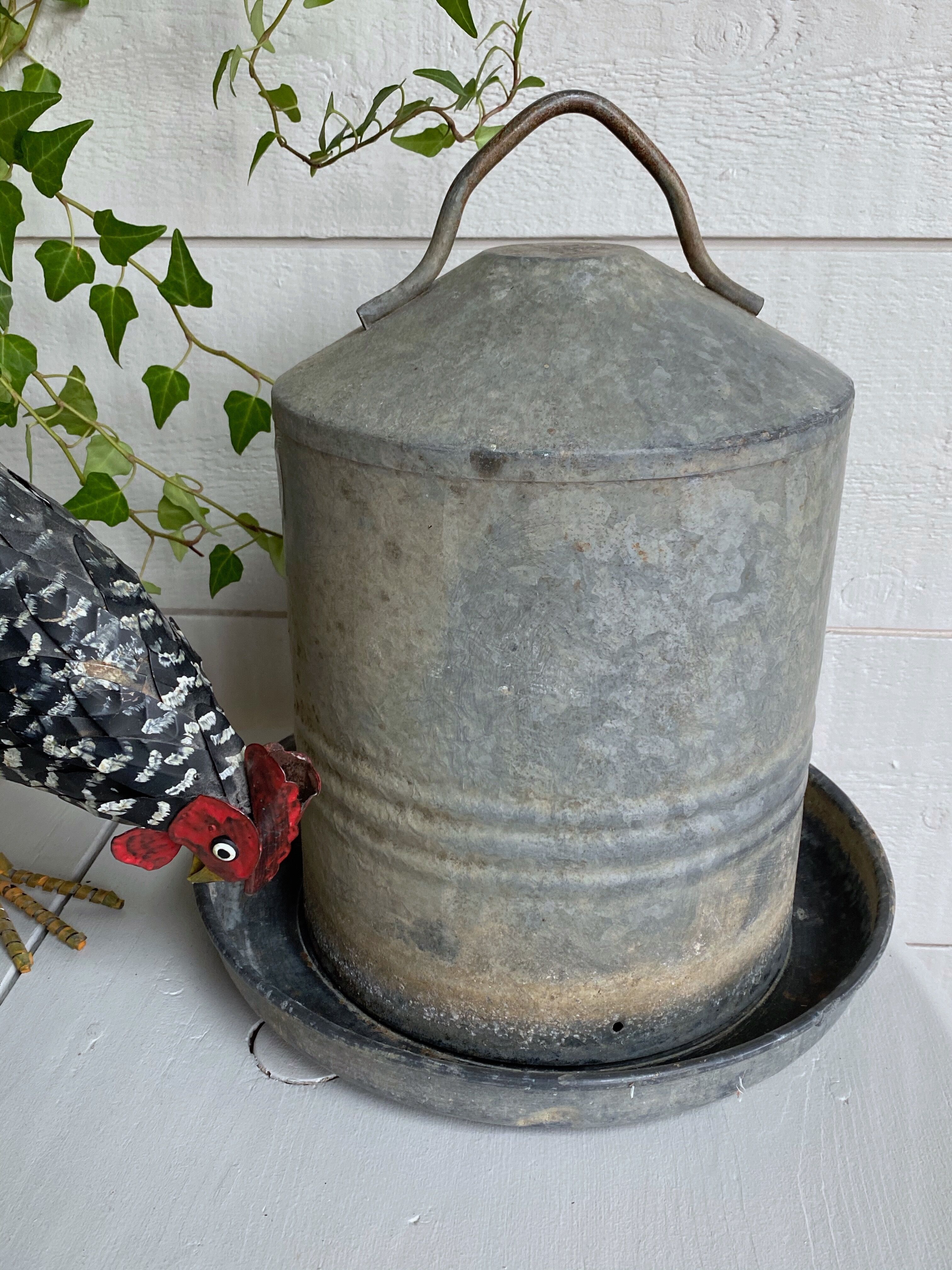 Zinc bird drinker