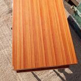 Pair of cherry wood marquetry bedside tables