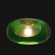 Massive Belgium Space Age UFO Lamp, Green Mid-Century Modern Lighting